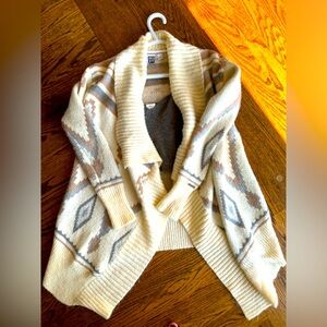 Roxy Aztec Cardigan Open front size small